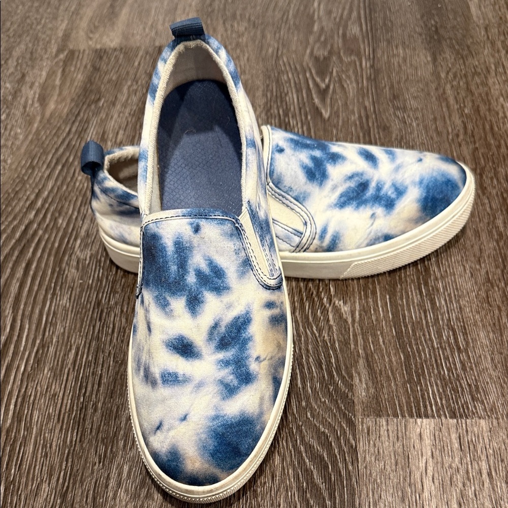 Skechers Kids Blue Tie-Dye Slip-On Sneakers. Size - 10